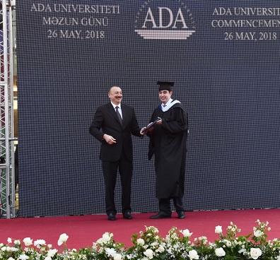 Heydər Əliyev məzun oldu: Prezident ADA-da
